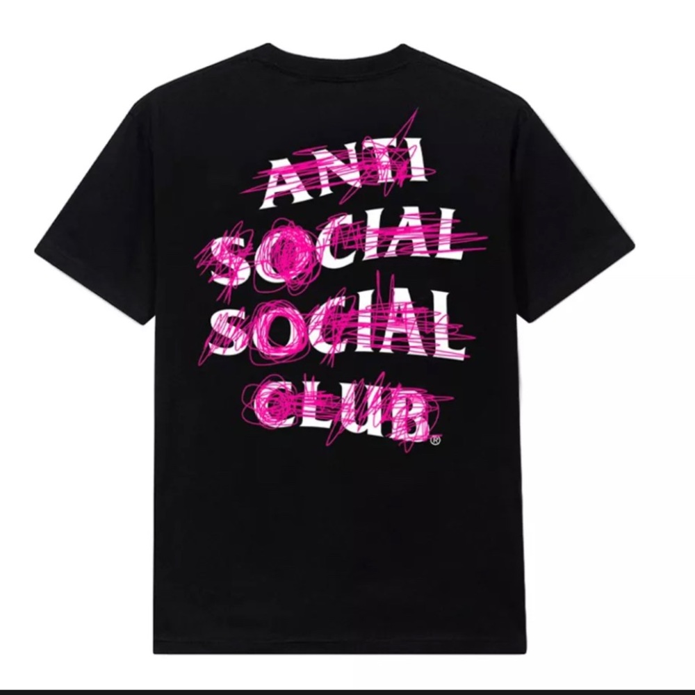 Anti Social Social Club Never Mind Black t-shirt.  Size Men Medium. New with tag